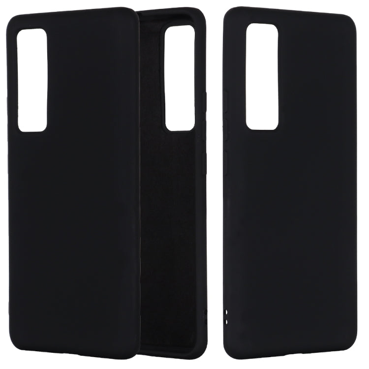 For Huawei Nova 7 Solid Color Liquid Silicone Dropproof Full Coverage Protective Case