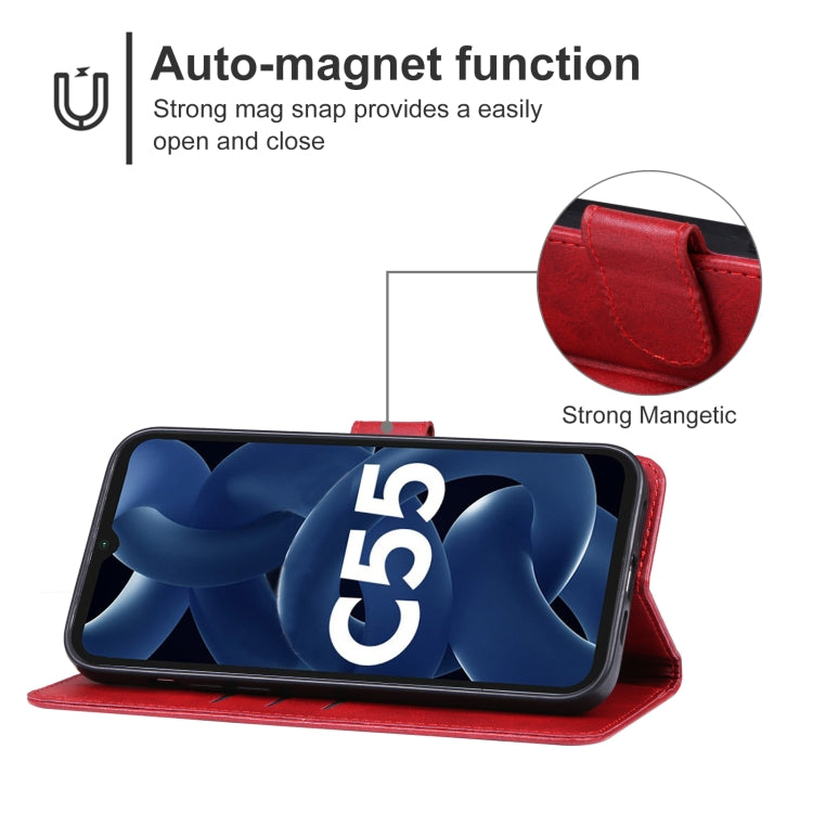 For Xiaomi Poco C55 Leather Phone Case