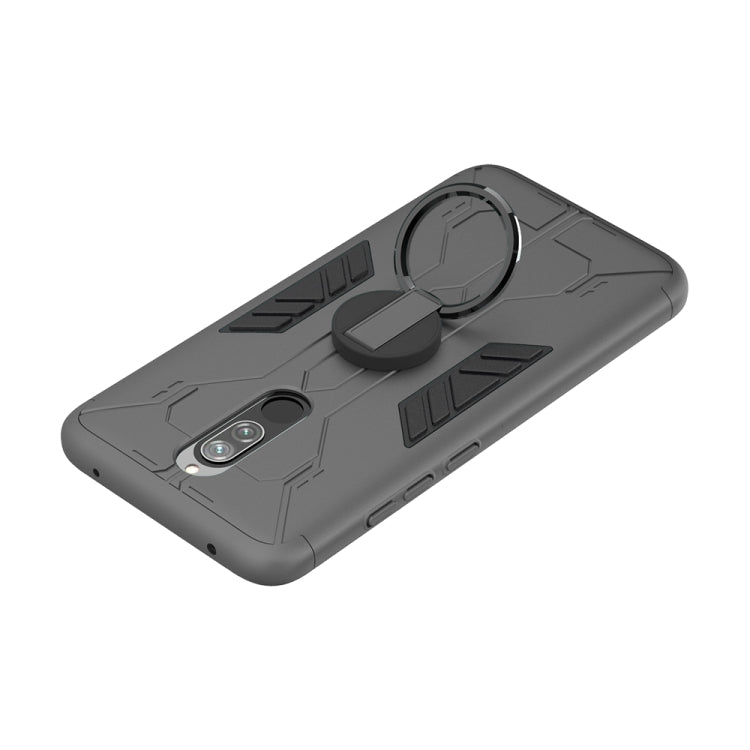 For Xiaomi Redmi 8 / 8A Tank Three-stage Splicing Shockproof TPU + PC + Metal Case with Ring Holder