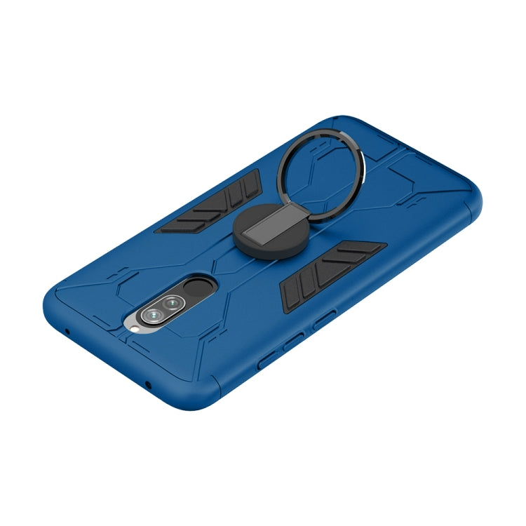 For Xiaomi Redmi 8 / 8A Tank Three-stage Splicing Shockproof TPU + PC + Metal Case with Ring Holder