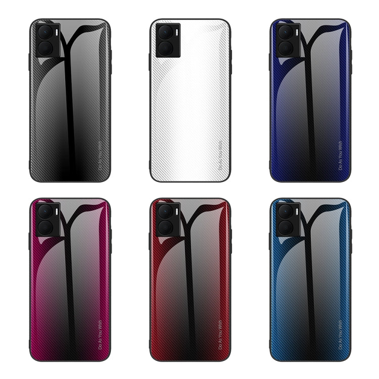 For Honor Play 40 Plus Texture Gradient Glass TPU Phone Case