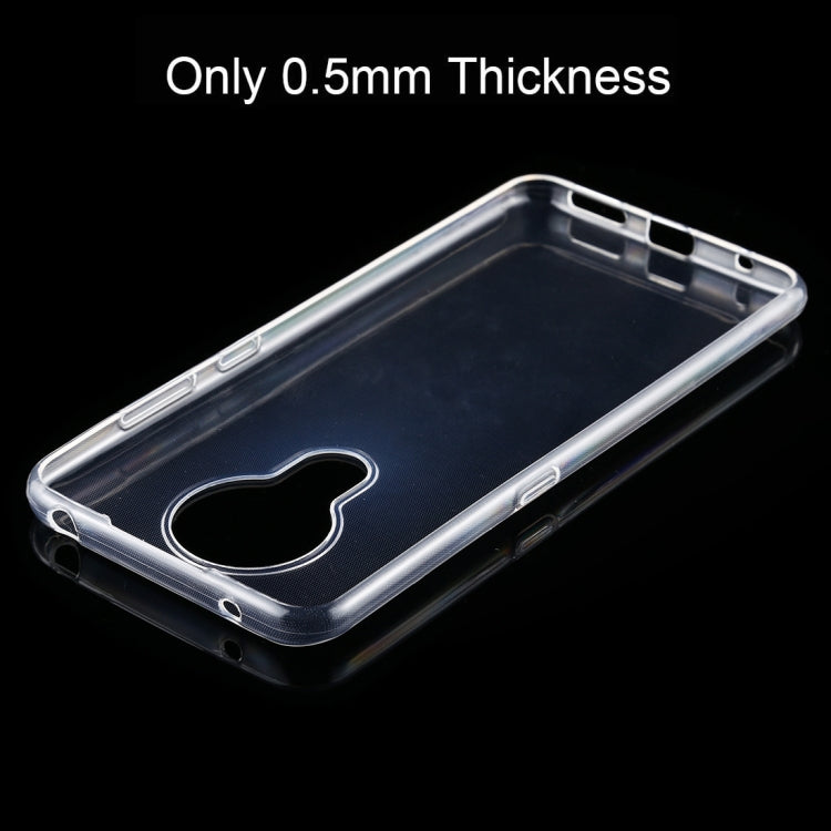 For Nokia 5.3 0.5mm Ultra-Thin Transparent TPU Protective Case