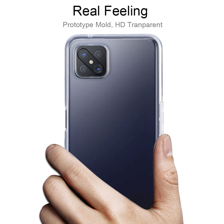 For OPPO A92S 0.5mm Ultra-Thin Transparent TPU Protective Case