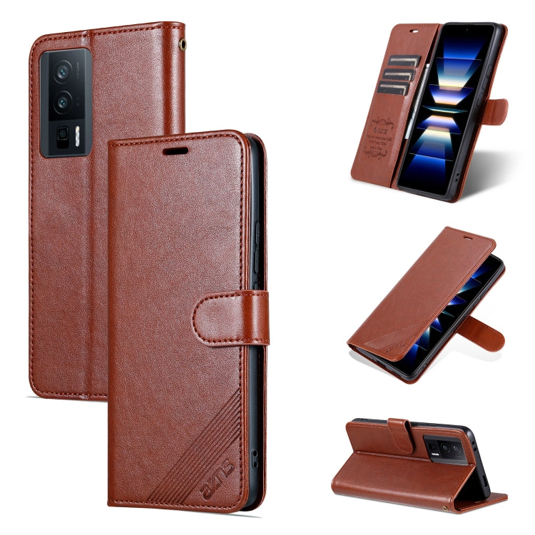 For Xiaomi Redmi K60 / K60 Pro AZNS Sheepskin Texture Flip Leather Phone Case