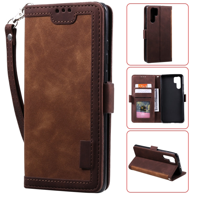 For Huawei P30 Pro Retro Splicing Horizontal Flip Leather Case with Card Slots & Holder & Wallet