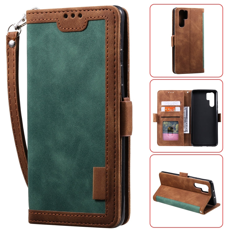 For Huawei P30 Pro Retro Splicing Horizontal Flip Leather Case with Card Slots & Holder & Wallet