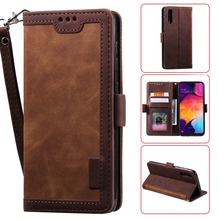 For Huawei P30 Retro Splicing Horizontal Flip Leather Case with Card Slots & Holder & Wallet