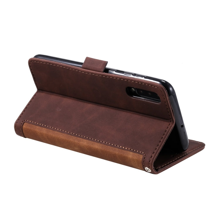 For Huawei P30 Retro Splicing Horizontal Flip Leather Case with Card Slots & Holder & Wallet