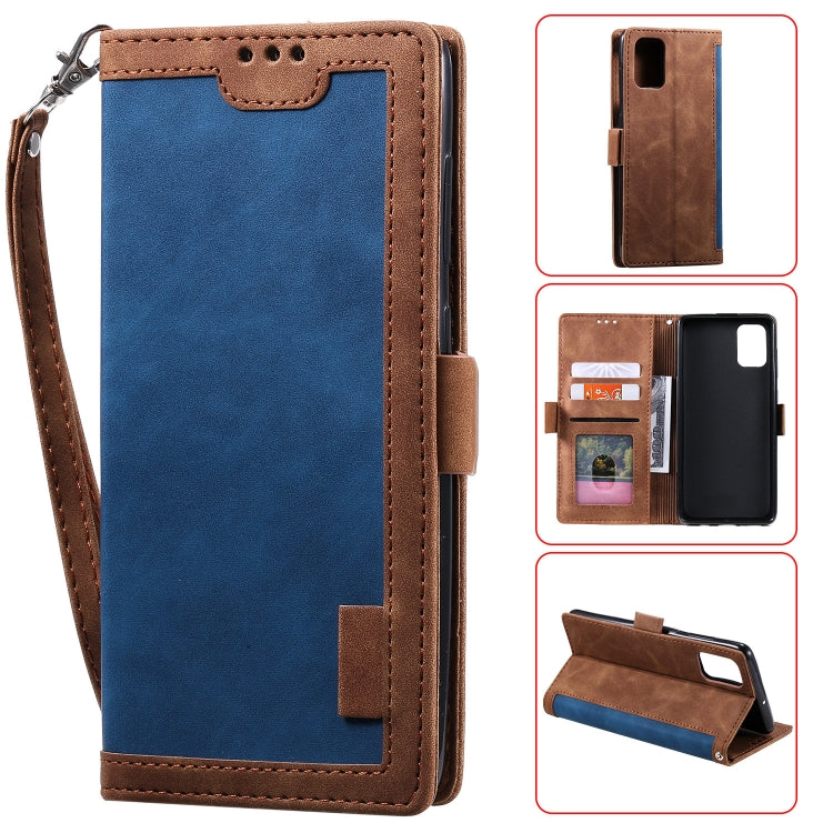 For Huawei P40 Retro Splicing Horizontal Flip Leather Case with Card Slots & Holder & Wallet