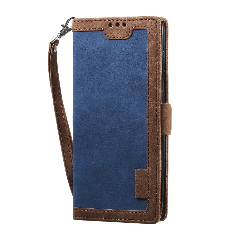 For Huawei P40 Retro Splicing Horizontal Flip Leather Case with Card Slots & Holder & Wallet