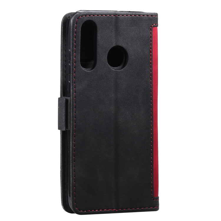 For Huawei Y6(2019) Retro Splicing Horizontal Flip Leather Case with Card Slots & Holder & Wallet