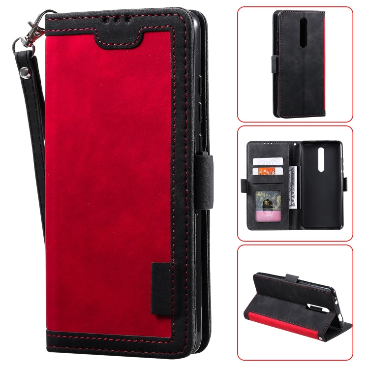 For Xiaomi Redmi K20 Retro Splicing Horizontal Flip Leather Case with Card Slots & Holder & Wallet