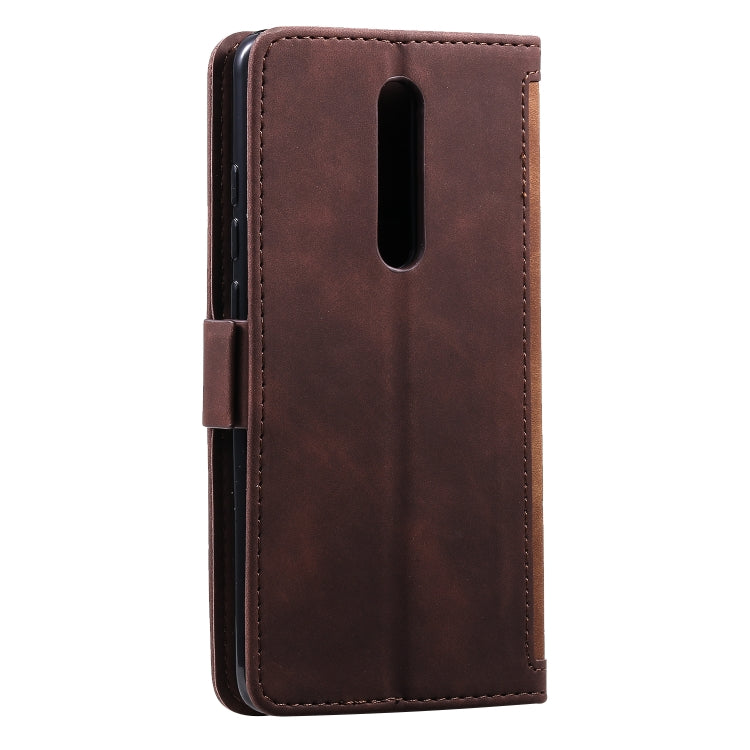 For Xiaomi Redmi K30 Retro Splicing Horizontal Flip Leather Case with Card Slots & Holder & Wallet