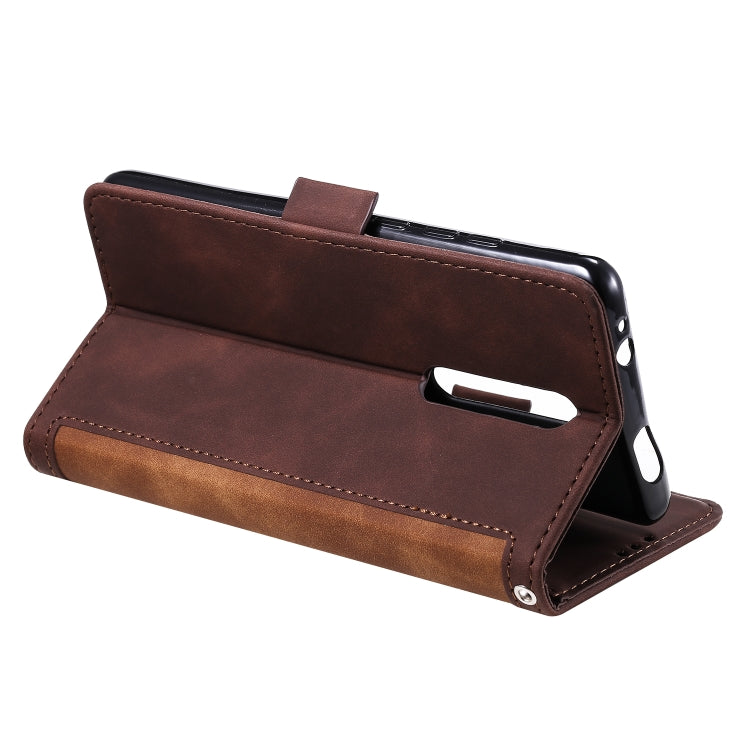 For Xiaomi Redmi K30 Retro Splicing Horizontal Flip Leather Case with Card Slots & Holder & Wallet