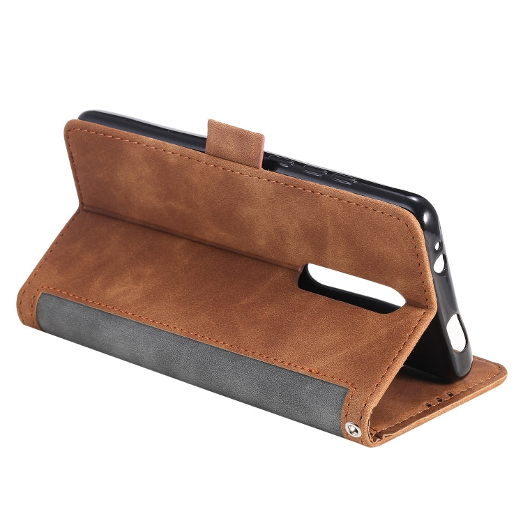 For Xiaomi Redmi K30 Retro Splicing Horizontal Flip Leather Case with Card Slots & Holder & Wallet