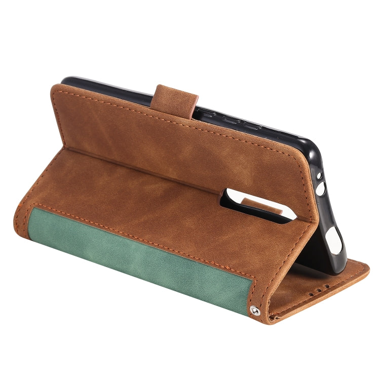 For Xiaomi Redmi K30 Retro Splicing Horizontal Flip Leather Case with Card Slots & Holder & Wallet