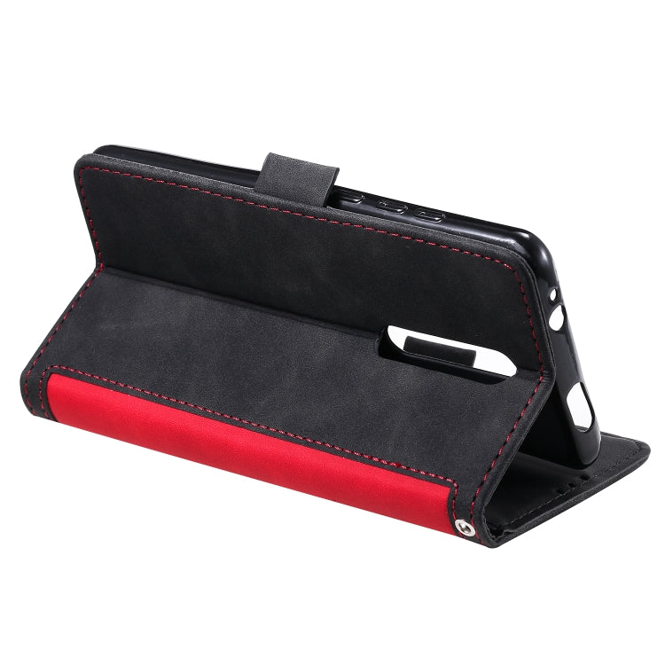 For Xiaomi Redmi K30 Retro Splicing Horizontal Flip Leather Case with Card Slots & Holder & Wallet