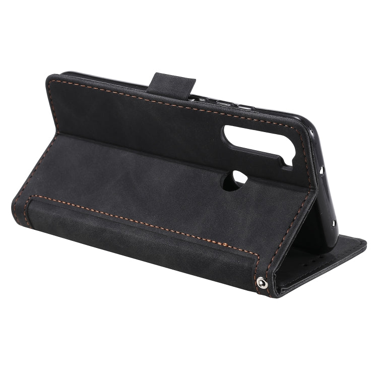 For Xiaomi Redmi Note 8 Retro Splicing Horizontal Flip Leather Case with Card Slots & Holder & Wallet