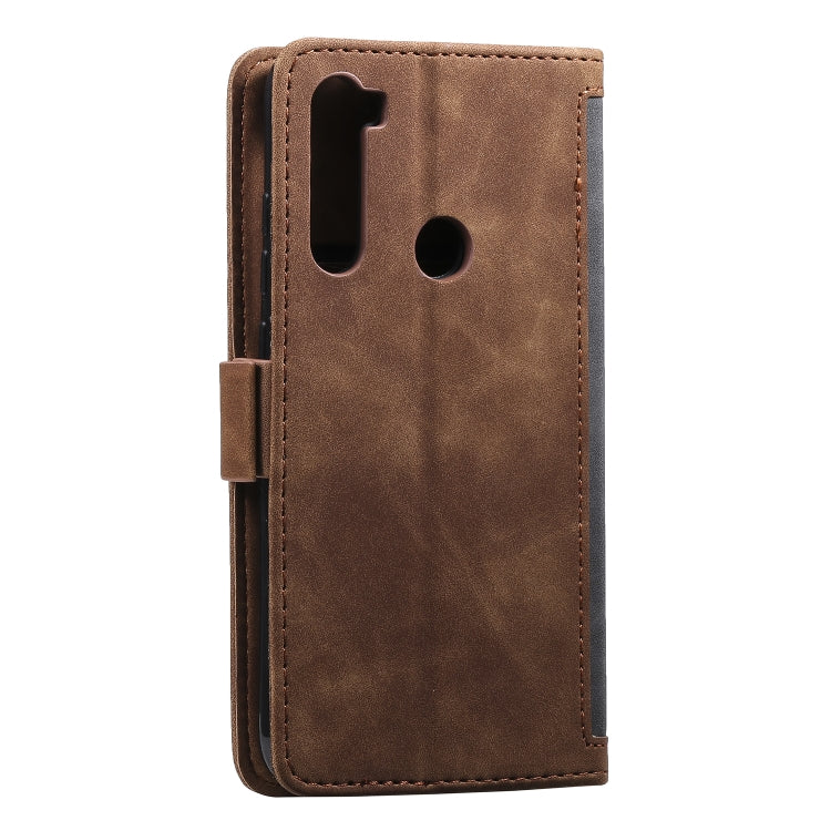 For Xiaomi Redmi Note 8 Retro Splicing Horizontal Flip Leather Case with Card Slots & Holder & Wallet