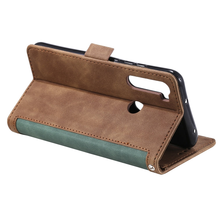 For Xiaomi Redmi Note 8 Retro Splicing Horizontal Flip Leather Case with Card Slots & Holder & Wallet