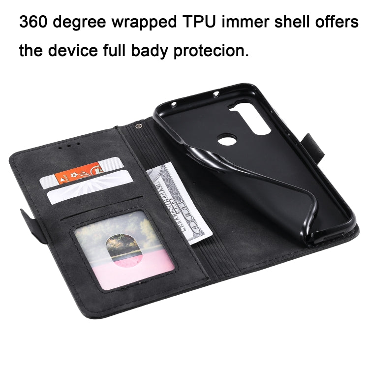 For Xiaomi Redmi Note 8 Retro Splicing Horizontal Flip Leather Case with Card Slots & Holder & Wallet