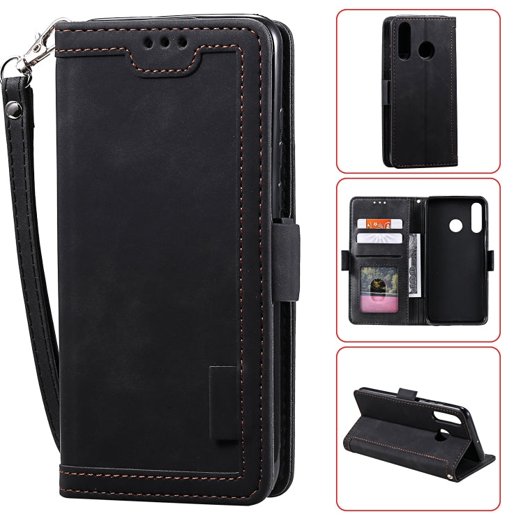 For Xiaomi Redmi Note 7 Retro Splicing Horizontal Flip Leather Case with Card Slots & Holder & Wallet