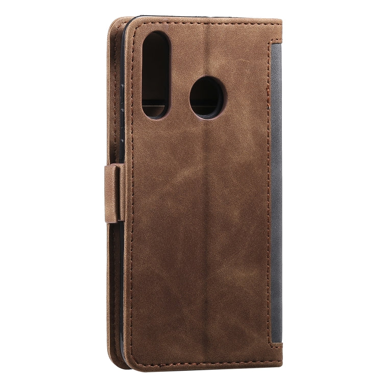 For Xiaomi Redmi Note 7 Retro Splicing Horizontal Flip Leather Case with Card Slots & Holder & Wallet