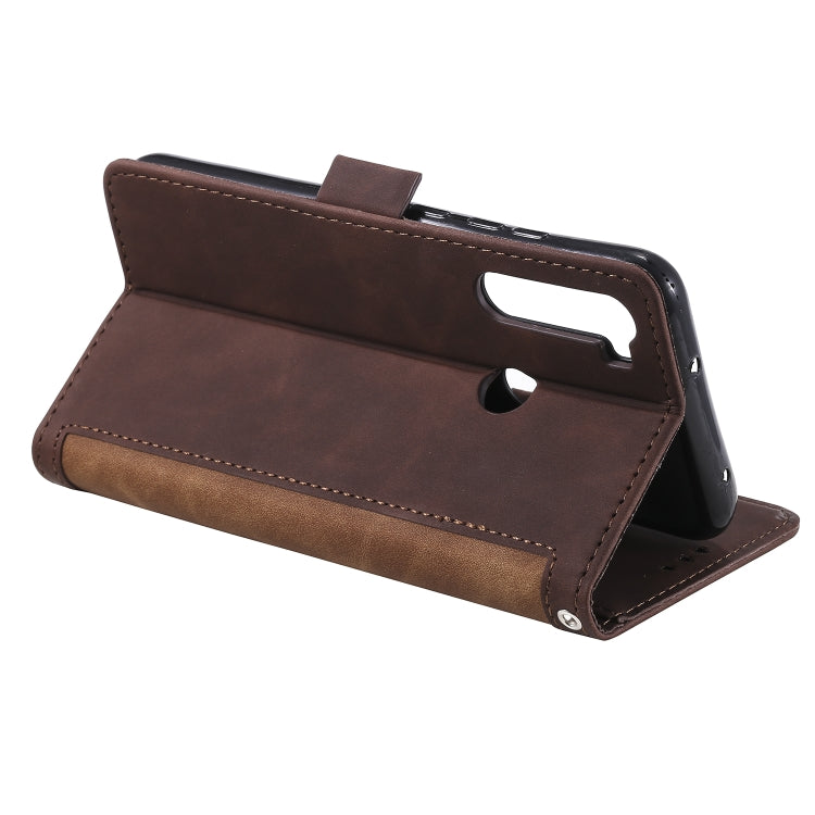 For Xiaomi Redmi Note 8T Retro Splicing Horizontal Flip Leather Case with Card Slots & Holder & Wallet