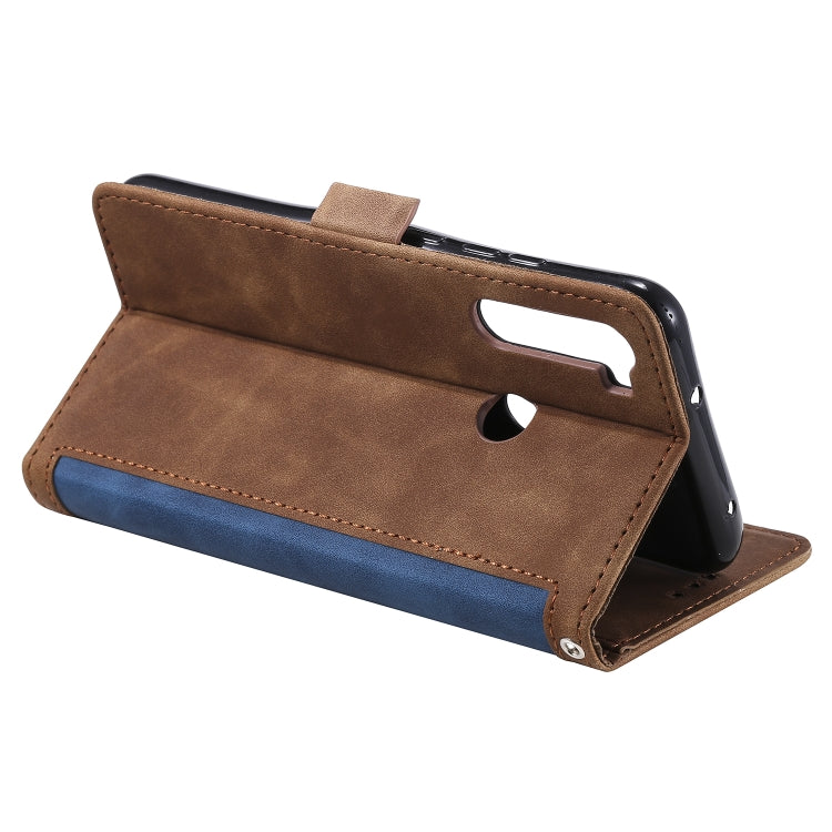 For Xiaomi Redmi Note 8T Retro Splicing Horizontal Flip Leather Case with Card Slots & Holder & Wallet