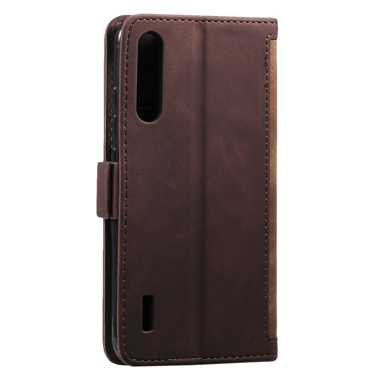 For Xiaomi 9 Lite Retro Splicing Horizontal Flip Leather Case with Card Slots & Holder & Wallet