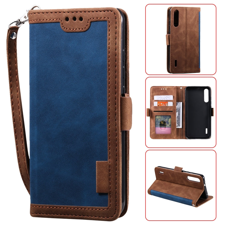 For Xiaomi 9 Lite Retro Splicing Horizontal Flip Leather Case with Card Slots & Holder & Wallet