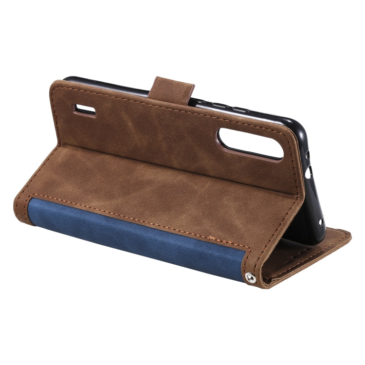 For Xiaomi 9 Lite Retro Splicing Horizontal Flip Leather Case with Card Slots & Holder & Wallet