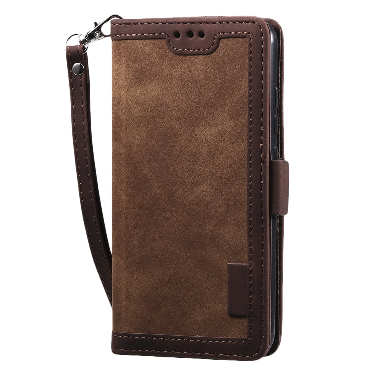 For Xiaomi Mi A3 / CC9 Retro Splicing Horizontal Flip Leather Case with Card Slots & Holder & Wallet