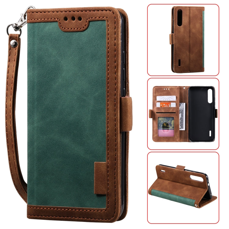 For Xiaomi Mi A3 / CC9 Retro Splicing Horizontal Flip Leather Case with Card Slots & Holder & Wallet