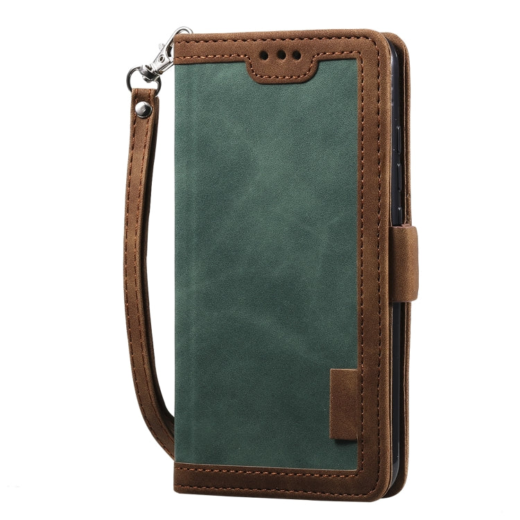 For Xiaomi Mi A3 / CC9 Retro Splicing Horizontal Flip Leather Case with Card Slots & Holder & Wallet