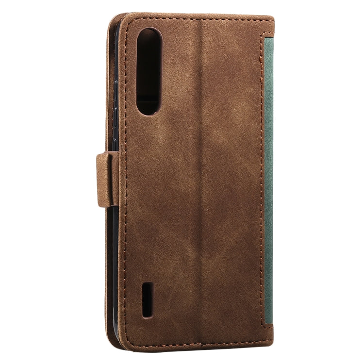 For Xiaomi Mi A3 / CC9 Retro Splicing Horizontal Flip Leather Case with Card Slots & Holder & Wallet