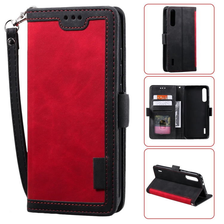 For Xiaomi Mi A3 / CC9 Retro Splicing Horizontal Flip Leather Case with Card Slots & Holder & Wallet
