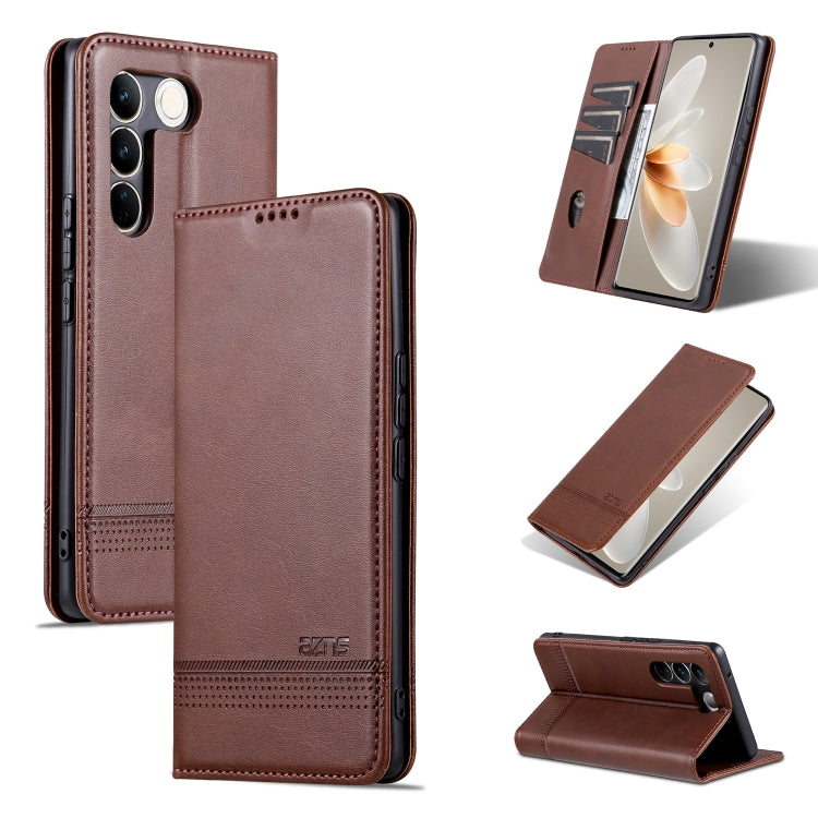 For vivo S16 / S16 Pro AZNS Magnetic Calf Texture Flip Leather Phone Case