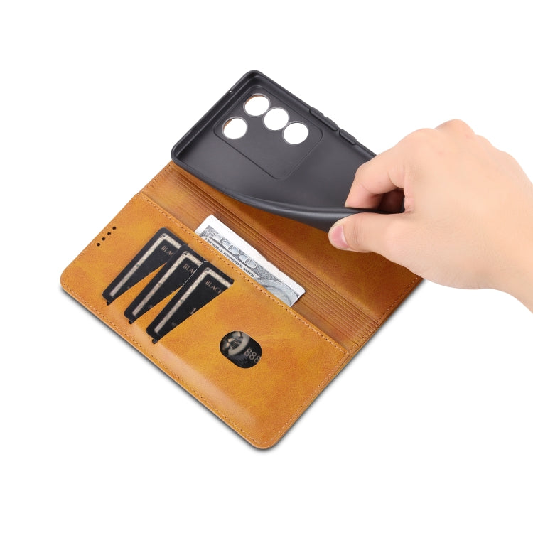 For vivo S16 / S16 Pro AZNS Magnetic Calf Texture Flip Leather Phone Case