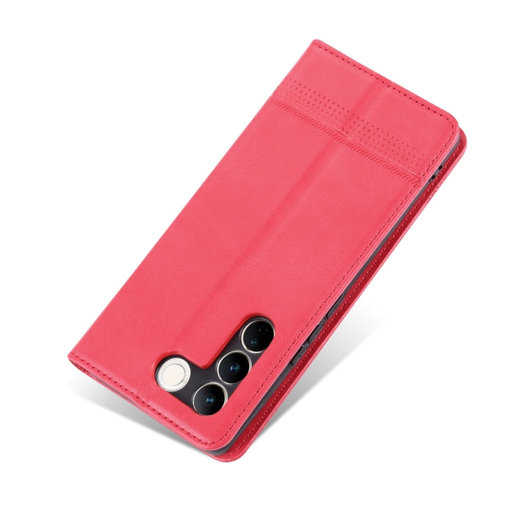 For vivo S16 / S16 Pro AZNS Magnetic Calf Texture Flip Leather Phone Case