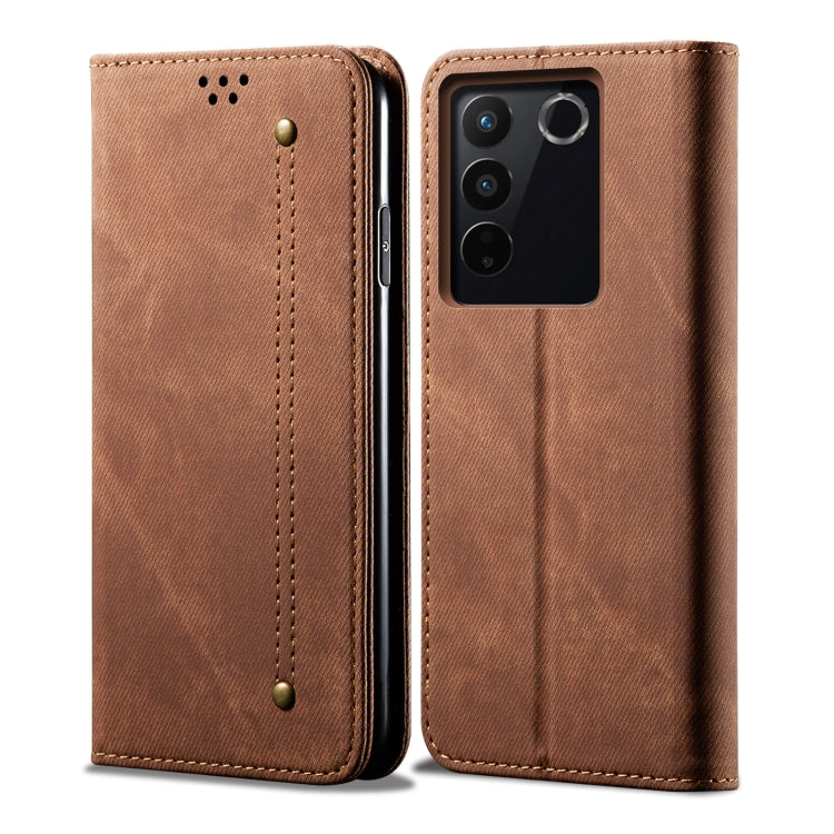 For vivo S16 Pro / S16 Denim Texture Leather Phone Case