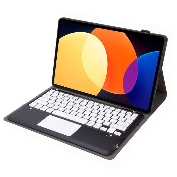 For Honor Pad V8 Pro AHN8-A Ultrathin Detachable Bluetooth Keyboard Leather Tablet Case with Touchpad