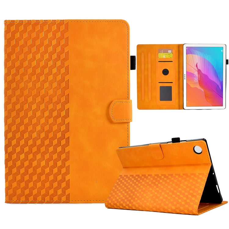 For Huawei MatePad T10 / T10S / Honor Tablet 6 Rhombus Embossed Leather Tablet Case