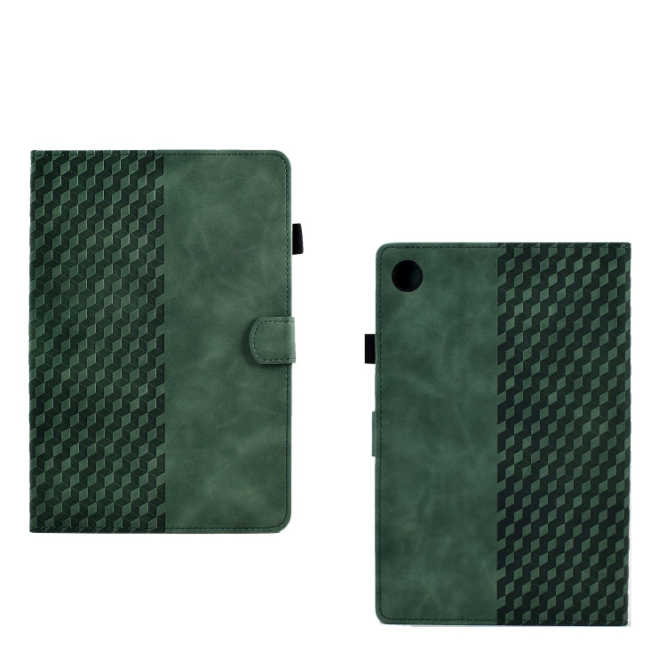 For Huawei MatePad T10 / T10S / Honor Tablet 6 Rhombus Embossed Leather Tablet Case