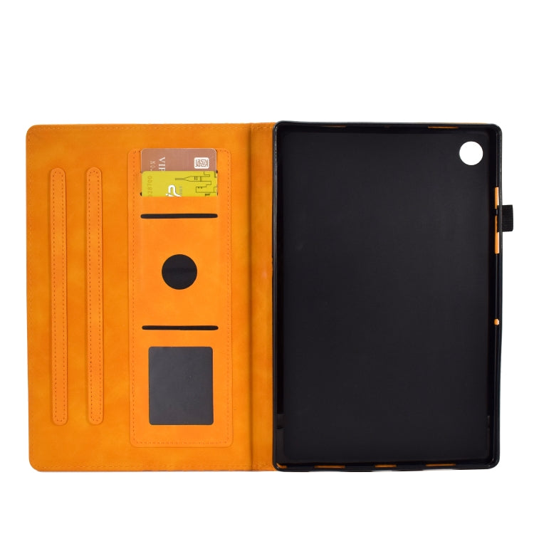 For Lenovo Tab M10 Plus Gen 3 Rhombus Embossed Leather Smart Tablet Case