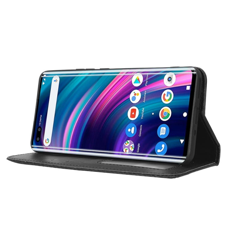 For BLU Bold N2 Magnetic Buckle Retro Texture Leather Phone Case