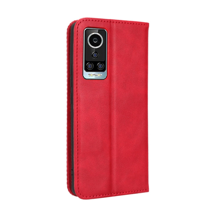 For BLU Bold N2 Magnetic Buckle Retro Texture Leather Phone Case