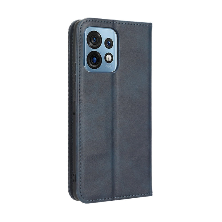 For Motorola Moto X40 Pro Magnetic Buckle Retro Texture Leather Phone Case