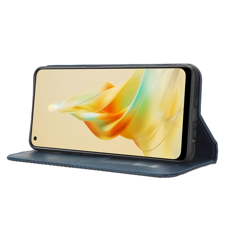 For OPPO Reno8 T 4G Magnetic Buckle Retro Texture Leather Phone Case