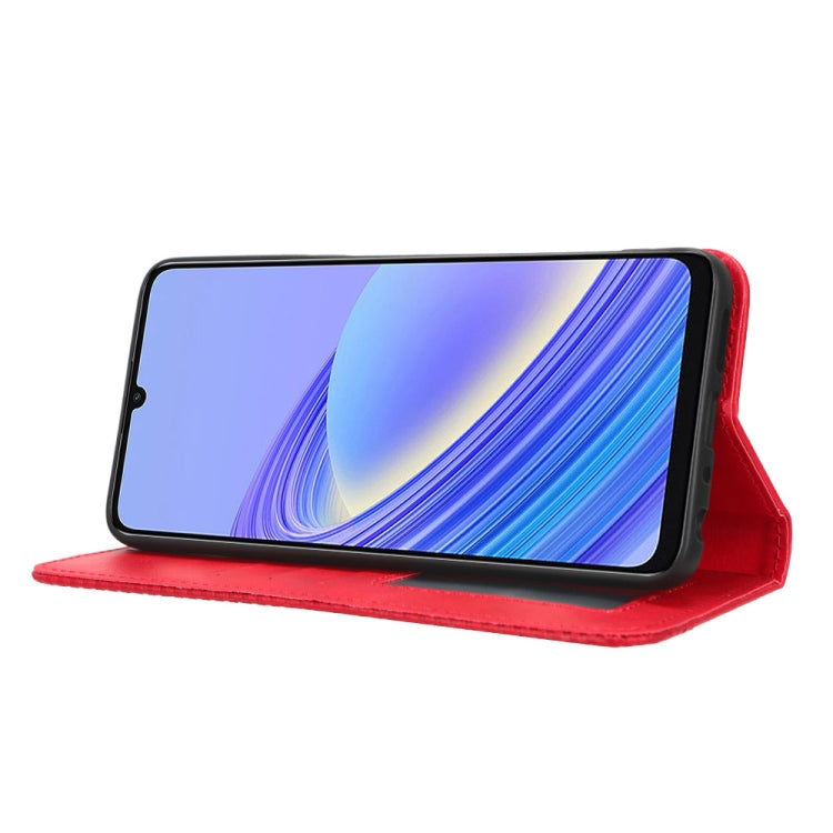 For TCL 40 SE Magnetic Buckle Retro Texture Leather Phone Case